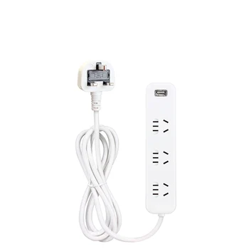 1,2 M UK Hosszabbító Kábel Smart Power Csatlakozó Hordozható Szalag Csatlakozó Adapter 1 USB Port Multifunkcionális Intelligens Otthon Hálózati Szűrő