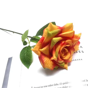 10pc Egyetlen Ág Mesterséges Selyem Rózsa Virág lakberendezés Szimuláció Flores A díszlet Megállapodás Kijelző Koszorú, Csokor