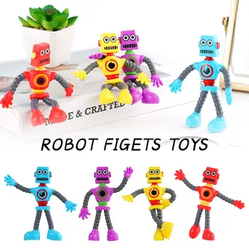 1DB Robot Figets Játékok Kreatív Vezeték Robot Sodrott TDeformed folyamatosan Változó Baba Szórakoztató Dekompressziós Trükkös Gyermekek Játék, Ajándék
