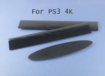 1set Fekete Merevlemez HDD Bay Ajtót Borító PS3 4000 Konzol Elülső Ház Esetben, Bal-Jobb Előlap Panel