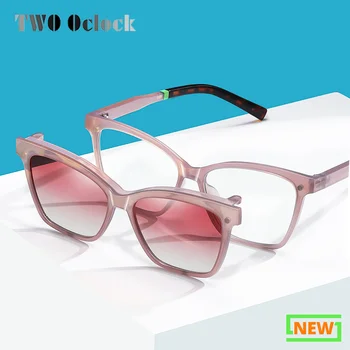 2 Az 1-ben Mágnes Női Napszemüveg Polarizált 2023 Rózsaszín Szemüveg Keret, A Nők a videót A Szemüveg NEM Dioptria Rövidlátás Optikai Keret