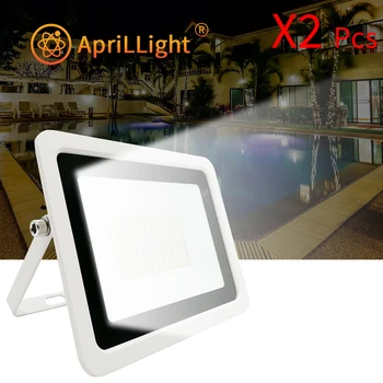2db LED-es Árvíz Fény 220V 10W 20W 30W 50W 100W Nagy Fényerő IP68 Vízálló Kültéri Világítás LED fényszóró Fali Díszek