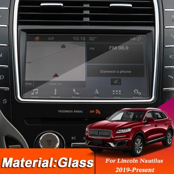 8inch Autó Stílus GPS Navigációs Képernyő Üveg Műszerfal Film Lincoln Nautilus 2019-Jelenlegi Belső Matrica Tartozékok