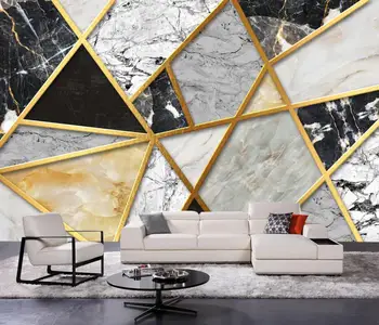 beibehang Egyéni Geometriai márvány háttérkép TV háttér falfestmények nappali, hálószoba, otthon dekoráció, 3d-s fotó tapéta tekercs