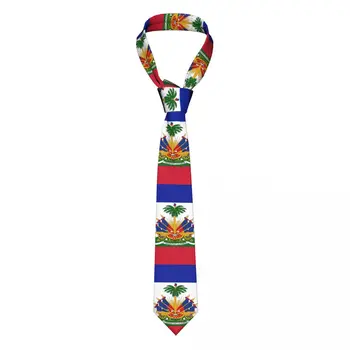 Férfi Nyakkendő Klasszikus Sovány, Lobogó, Haiti Nyakkendőt Keskeny Gallér Slim Alkalmi Nyakkendő Kiegészítők Ajándék