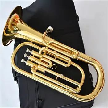 Japán eredeti 110 Bronz aranyozott baritono B-dúr tenor professzionális hang három-kulcs euphonium hangszer, kürt, trombita