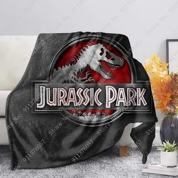 Jurassic Rajzfilm Dinoszaurusz-Park Mintás Flanel Takaró Kanapé Meleg Ágyban, Rajzfilm Takarót Gyerekek Baba Felnőtt Takaró