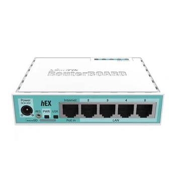 Mikrotik-Vezetékes Gigabit Router, Haza Stabil Vállalati Routing, RB750Gr3 ROS, HEX Gigabit