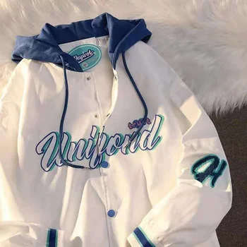 Női Bomber Dzsekik Baseball Divat Női Anorák Hip-Hop Streetwear Kabátok Női Alkalmi Baseball Egységes Kabátok Ruházat Új