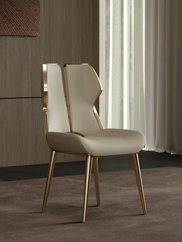 Olasz minimalista luxus-étkező székek, nappali, posztmodern háttámla székek, designer stílusú asztal, székek