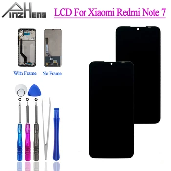 PINZHENG Telefon LCD A Xiaomi Redmi Megjegyzés 7 LCD Kijelző érintőképernyő Digitalizáló Közgyűlés LCD Redmi Note7 Pro Váz