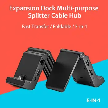 Plug And Play Kényelmes Utazási TV Adapter Hordozható Töltő Állvány 90 Fokos Flip Terjeszkedés Dock 5Gpbs
