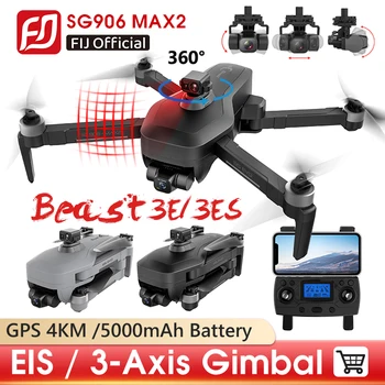 SG906 MAX2 EIS 3-Tengelyes Gimbal Drón 4K Szakmai 5G Wif GPS 4KM Dron 360 Akadály Elkerülése RC FPV Quadcopter VS F11S 4K Pro