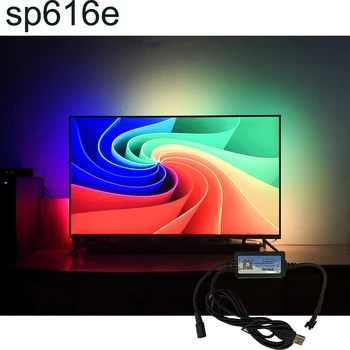 sp616e Bluetooth-kompatibilis Környezeti DIY Zene Vezérlő TV USB Szalag HDTV Számítógép Háttérvilágítás PC Álom Képernyő Doboz LED Szalag