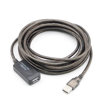 USB 2.0 hosszabbító kábel adapter férfi-nő 5M-10M 20M adatkábel USB jel erősítés alkalmas PC laptop adapter