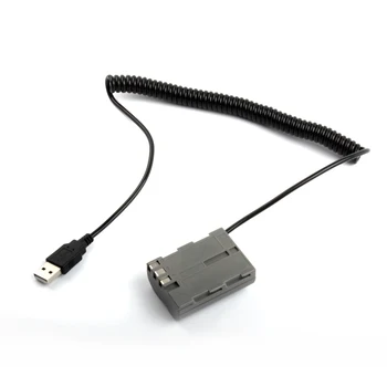 USB All-in-one Beépített Nyomás Szabályozó Tavaszi Kábel Dummy Akkumulátor ENEL3E EN EL3E a Nikon Fényképezőgép D50 D80 D70 D90 D300 D300