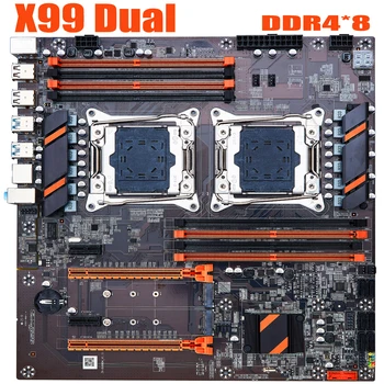 X99 Kettős Alaplap Számítógép Szakmai Alaplap LGA2011 3 CPU RECC DDR4 Memóriát Eszik Csirkét Játék Alaplap