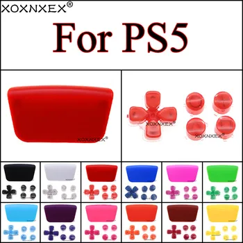 XOXNXEX A PS5 Irányba Funkció Kulcs Gombok PS 5 Vezérlő Gomb Kereszt ABXY D-Pad Driection Kulcs Készlet & Műanyag Touchpad