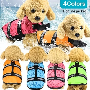 XS-XL Kutya mentőmellény állatmentők Úszás Biztonsági Ruha Mellény Kicsi Közepes Nagy Kutyák Kerti Úszó Kutya Élet, Kabát, Mellény